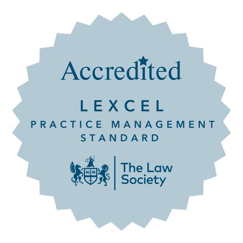 LS Accreditation Lexcel LEXCEL Practice Management Standard Accreditation badge